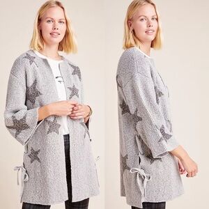 Anthropologie Cupcakes And Cashmere Star Etoile Open Front Cardigan